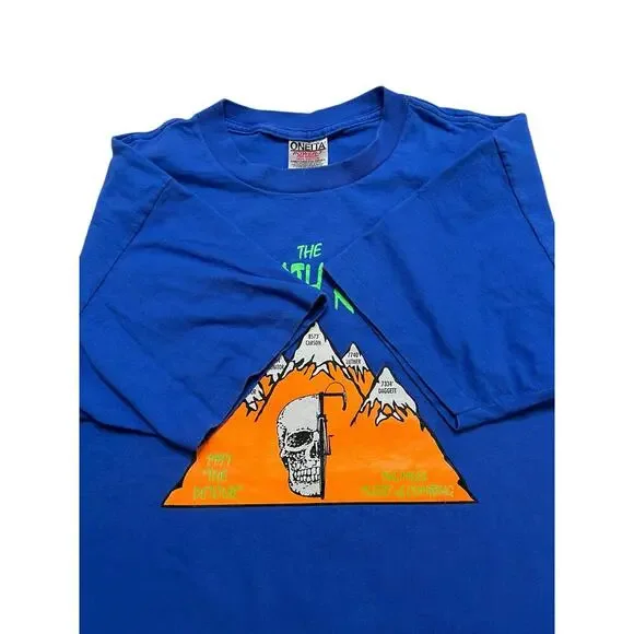 Vintage 90sโ The Death Ride 1997 Skull Mountain Tee - Single Stitch T-Shirt - L - Picture 3 of 9